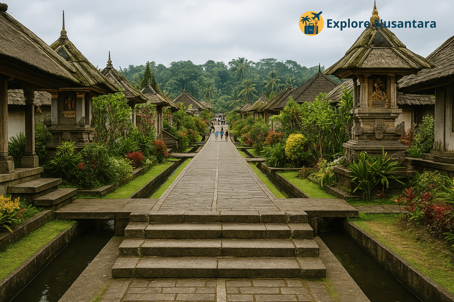 Rumah tradisional di Desa Adat Penglipuran Bali