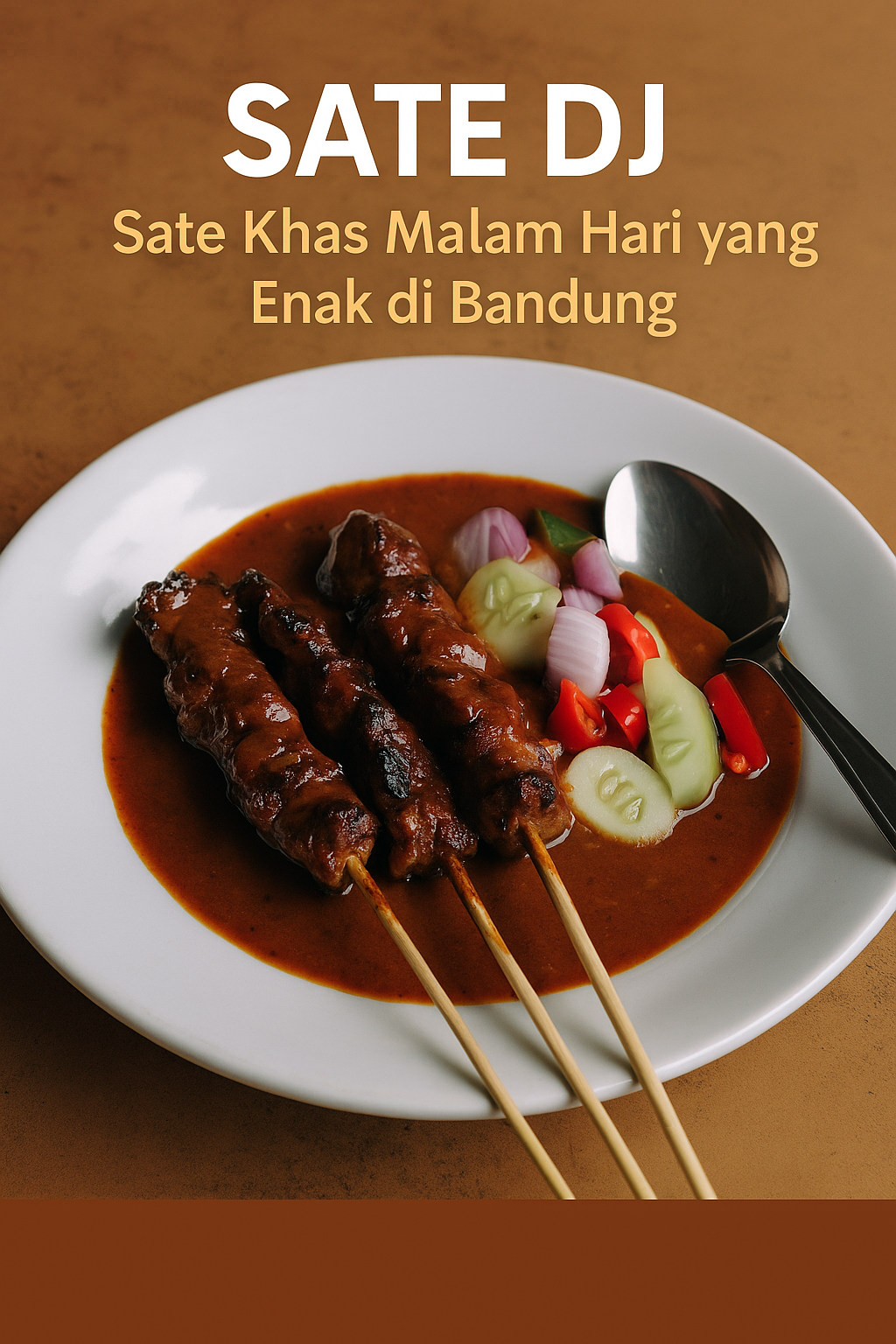 Sate DJ Bandung – Sate kambing empuk dengan bumbu kacang khas malam hari