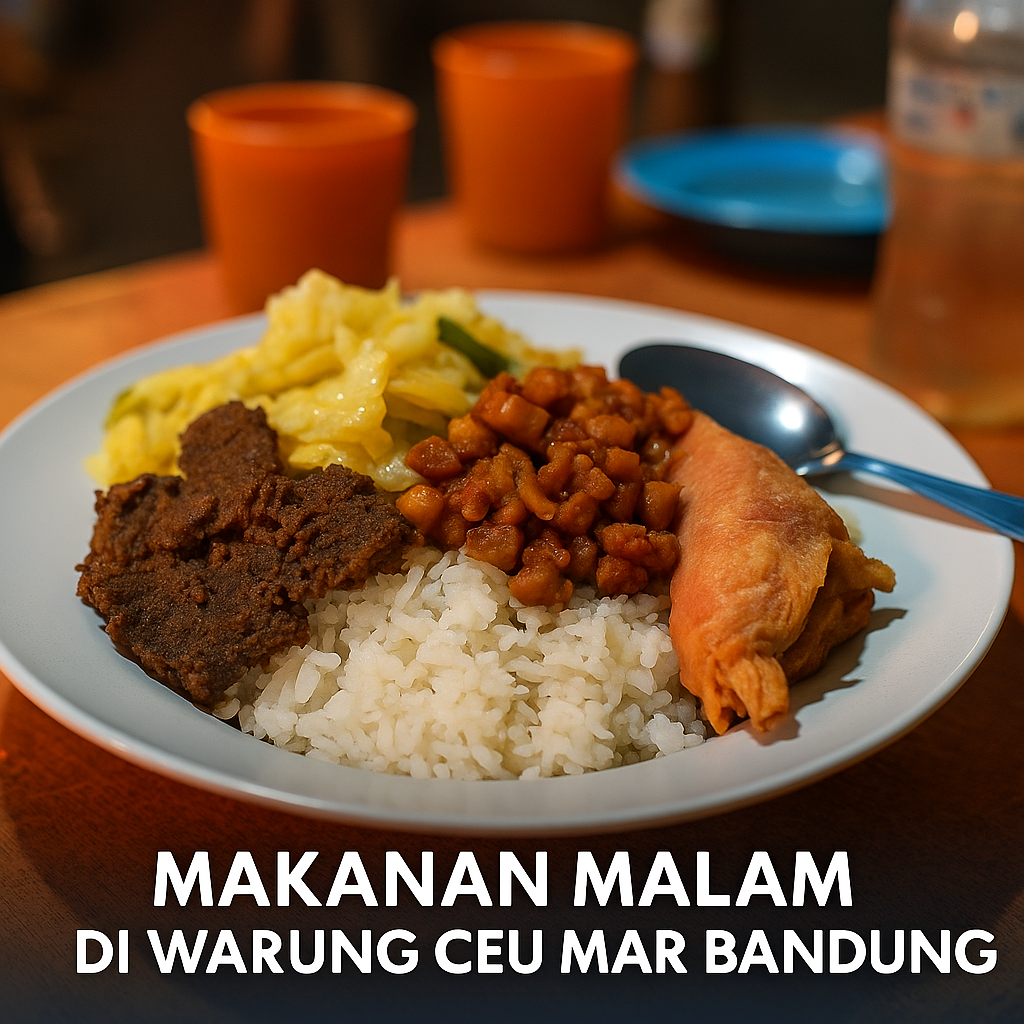 Warung Ceu Mar – Tempat makan legendaris Bandung yang buka 24 jam, spesialis sambal dan gulai