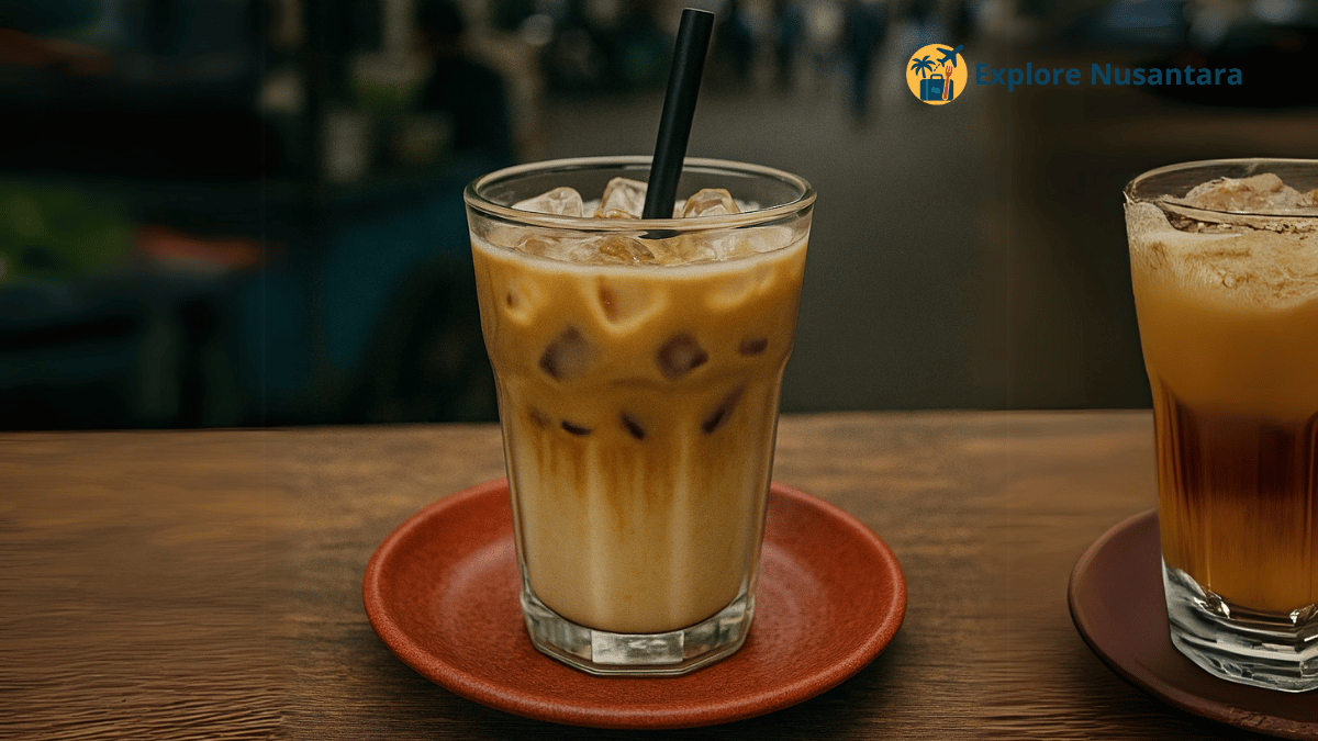 Es Kopi Kelapa Bakar khas Yogyakarta dengan aroma unik dan rasa creamy