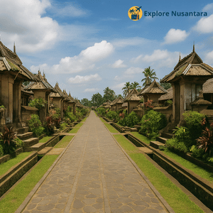 Deretan rumah tradisional Bali di Desa Penglipuran