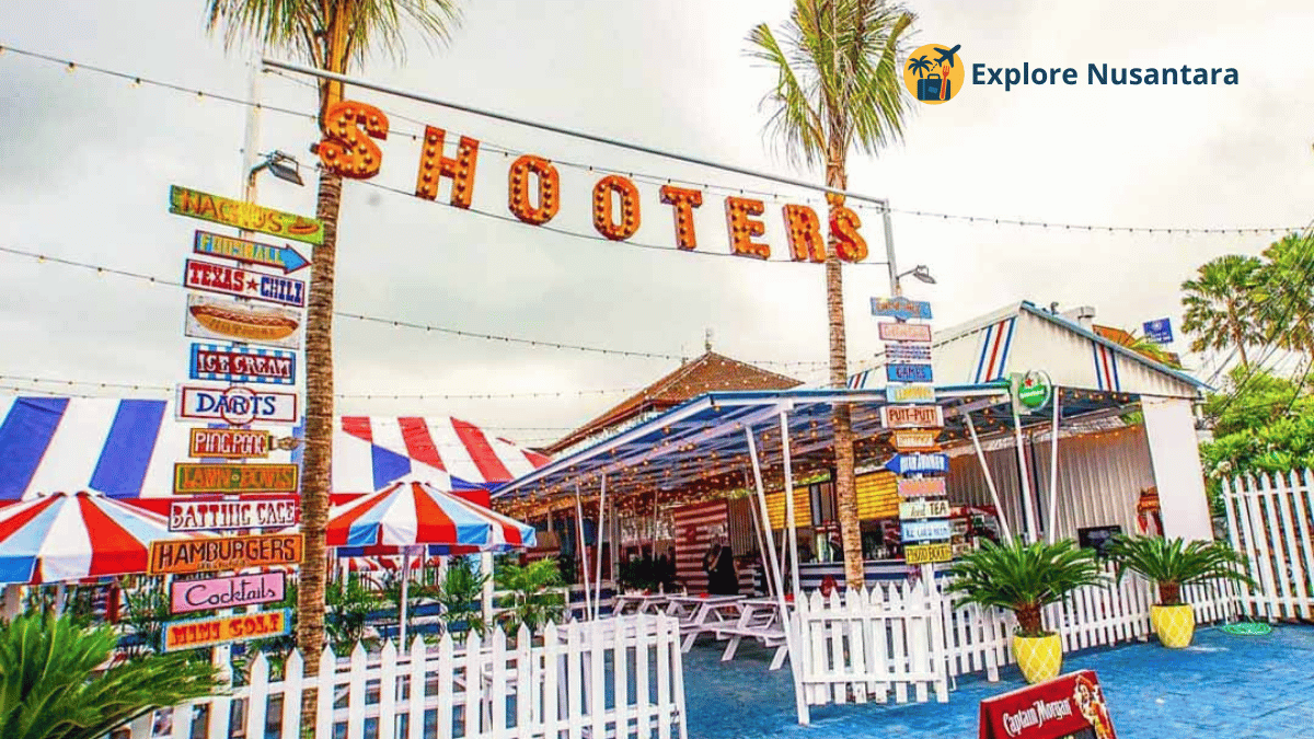 Tempat Nongkrong Hits di Bali 2025 - Suasana ceria dan playful di Shooters Bali Seminyak