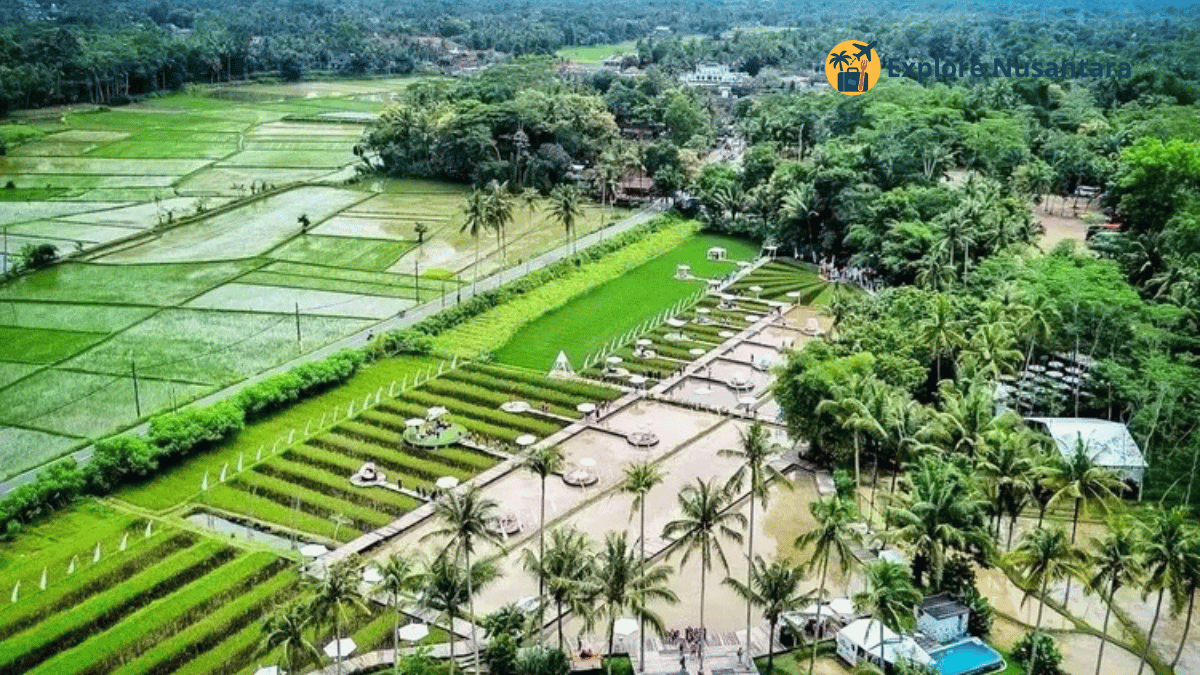 Svargabumi New Wing Magelang - Jembatan kaca dan kolam estetik di area sawah
