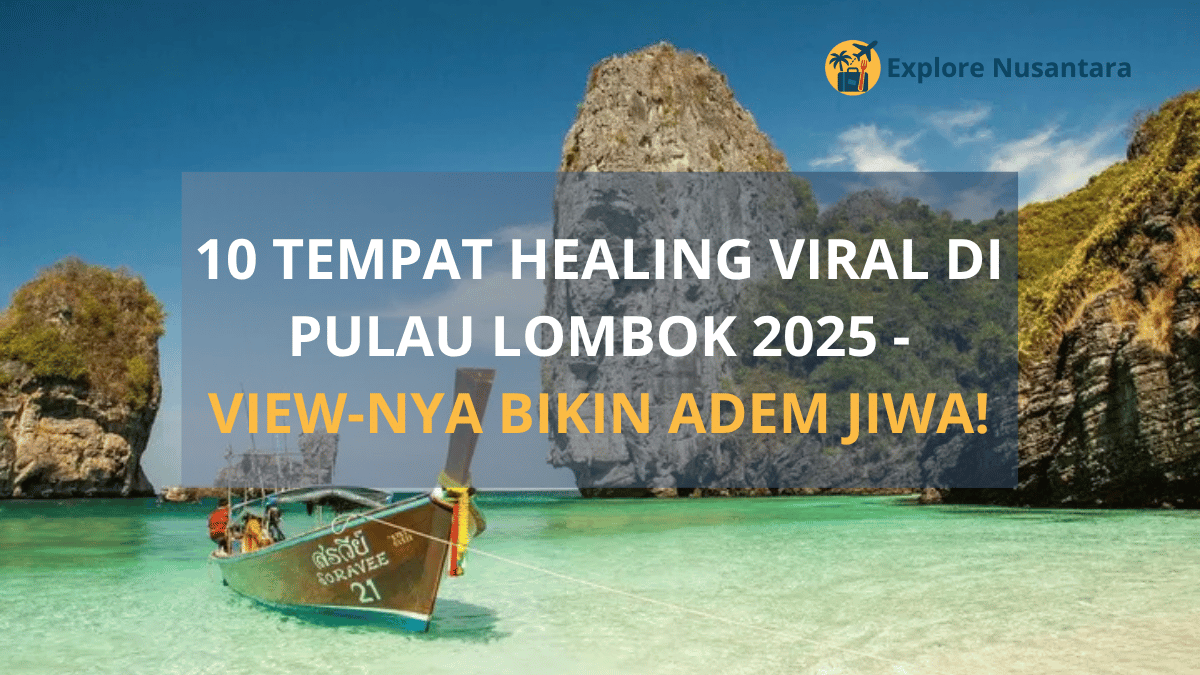 Pemandangan pantai hijau biru di Lombok untuk healing 2025